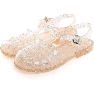 image:imageHee grand Crystal Jelly Heel Sandals for Women Summer Beach Jelly Shoes  Casual Sandals056gold
