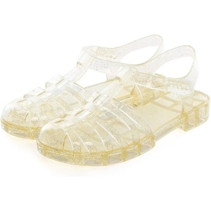 image:imageHee grand Crystal Jelly Heel Sandals for Women Summer Beach Jelly Shoes  Casual SandalsAgold