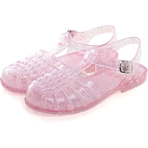 image:imageHee grand Crystal Jelly Heel Sandals for Women Summer Beach Jelly Shoes056pink
