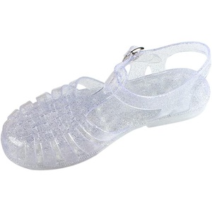 image:imageHee grand Crystal Jelly Heel Sandals for Women Summer Beach Jelly Shoes056silver