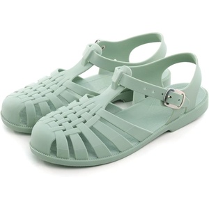 image:imageHee grand Crystal Jelly Heel Sandals for Women Summer Beach Jelly Shoes057baby Green
