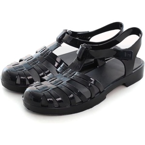 image:imageHee grand Crystal Jelly Heel Sandals for Women Summer Beach Jelly ShoesAblack