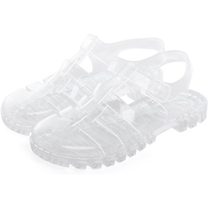 image:imageHee grand Crystal Jelly Heel Sandals for Women Summer Beach Jelly ShoesJelly Clear White