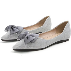 image:imageHee grand Flat Shoes for Women Elegant BowKnot Pointed Toe Ballet Flats Comfortable Office Work Shoes Dress ShoesBlight Blue