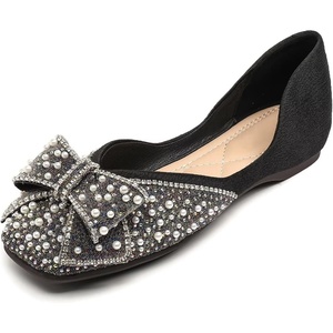 image:imageHee grand Women Square Toe Crystals Shoes Glittering Rhinestone Wedding Dress Shoes Fashion Bridesmaid Shoes512black