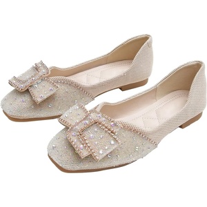 image:imageHee grand Women Square Toe Crystals Shoes Glittering Rhinestone Wedding Dress Shoes Fashion Bridesmaid Shoes516apricot