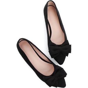 image:imageHee grand Womens Bow Ballet Flats Pointed Toe Slip On Comfortable Flat Shoes for Casual Dressy WearBlack