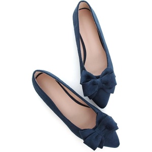 image:imageHee grand Womens Bow Ballet Flats Pointed Toe Slip On Comfortable Flat Shoes for Casual Dressy WearBlue