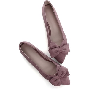 image:imageHee grand Womens Bow Ballet Flats Pointed Toe Slip On Comfortable Flat Shoes for Casual Dressy WearDusty Pink