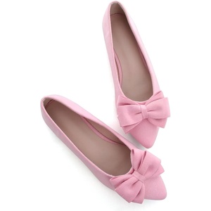 image:imageHee grand Womens Bow Ballet Flats Pointed Toe Slip On Comfortable Flat Shoes for Casual Dressy WearPink