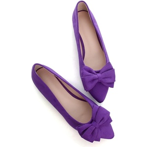 image:imageHee grand Womens Bow Ballet Flats Pointed Toe Slip On Comfortable Flat Shoes for Casual Dressy WearPurple