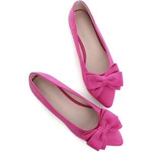 image:imageHee grand Womens Bow Ballet Flats Pointed Toe Slip On Comfortable Flat Shoes for Casual Dressy WearRose