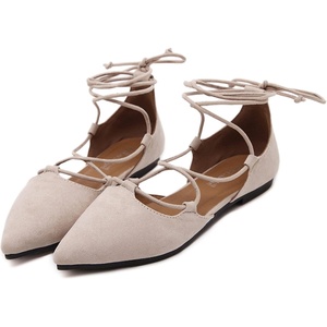 image:imageHee grand Womens Closed Pointed Toe Flats Ankle Strap Comfortable Low Heel Suede Dress Shoes Office Work Shoes Pumps031beige