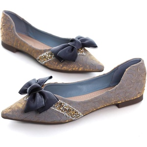 image:imageHee grand Womens Crystals Shoes Bowknot Pointed Toe Rhinestones Wedding Dress Shoes161blue
