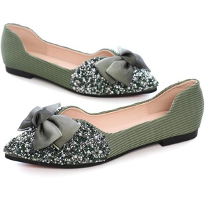 image:imageHee grand Womens Crystals Shoes Bowknot Pointed Toe Rhinestones Wedding Dress Shoes440green