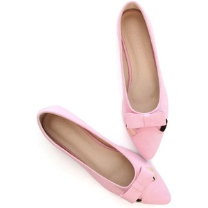 image:imageHee grand Womens Pointed Toe Ballet Flats with Bow Metal Buckle Comfortable SlipOn Dress Shoes for OfficePink