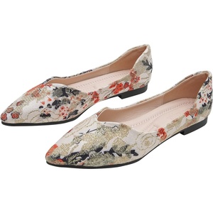 image:imageHee grand Womens Pointed Toe Shallow Ballet Flats Lace Fashion Rhinestone BowKnot Flat Shoes Slip On Work Shoes1red