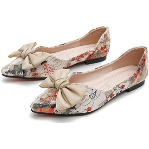 image:imageHee grand Womens Pointed Toe Shallow Ballet Flats Lace Fashion Rhinestone BowKnot Flat Shoes Slip On Work Shoes4red