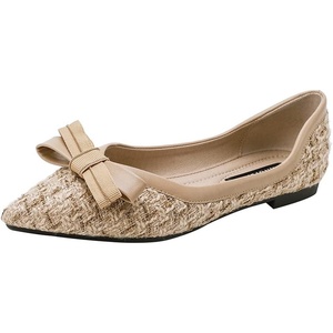 image:imageHee grand Womens Slip On Pointed Toe Flats Fashion Pearl Metal Buckle Ballet Flat Shoes Dress Shoes Wear to Work2khaki