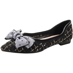 image:imageHee grand Womens Slip On Pointed Toe Flats Fashion Pearl Metal Buckle Ballet Flat Shoes Dress Shoes Wear to Work471black