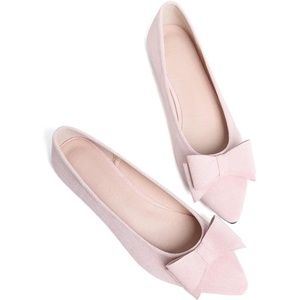 image:imageHee grand Womens Slip on Retro Plaid Bow Ballet Flats Pointed Toe Dress Shoes450baby Pink
