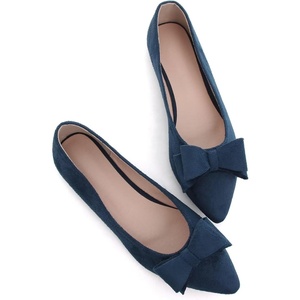image:imageHee grand Womens Slip on Retro Plaid Bow Ballet Flats Pointed Toe Dress Shoes450blue