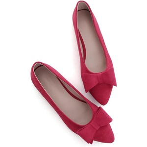 image:imageHee grand Womens Slip on Retro Plaid Bow Ballet Flats Pointed Toe Dress Shoes450red