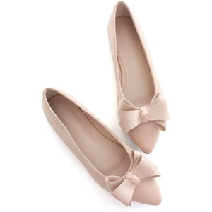 image:imageHee grand Womens Slip on Retro Plaid Bow Ballet Flats Pointed Toe Dress Shoes460apricot