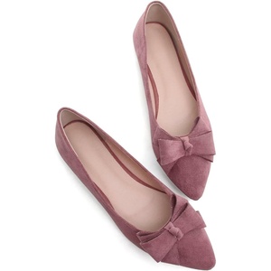 image:imageHee grand Womens Slip on Retro Plaid Bow Ballet Flats Pointed Toe Dress Shoes460elegant Pink