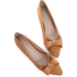 image:imageHee grand Womens Slip on Retro Plaid Bow Ballet Flats Pointed Toe Dress Shoes460khaki