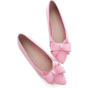 image:imageHee grand Womens Slip on Retro Plaid Bow Ballet Flats Pointed Toe Dress Shoes460pink