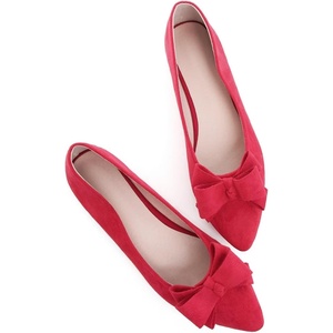image:imageHee grand Womens Slip on Retro Plaid Bow Ballet Flats Pointed Toe Dress Shoes460red