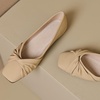 image:imageHee grand Ballet Flats for Women Square Toe Bow Ballet Flats Comfort Low Heel SlipOn Dress Shoes Fashion Women FlatsKhaki