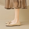 image:imageHee grand Ballet Flats for Women Square Toe Bow Ballet Flats Comfort Low Heel SlipOn Dress Shoes Fashion Women FlatsKhaki