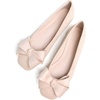 image:imageHee grand BowKnot Ballet Flats Womens Square Toe Flat Shoes Suede Dress Shoes Comfort SlipOn Loafers Casual Womens FlatsApricot