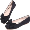 image:imageHee grand BowKnot Ballet Flats Womens Square Toe Flat Shoes Suede Dress Shoes Comfort SlipOn Loafers Casual Womens FlatsBlack