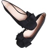 image:imageHee grand BowKnot Ballet Flats Womens Square Toe Flat Shoes Suede Dress Shoes Comfort SlipOn Loafers Casual Womens FlatsBlack