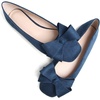 image:imageHee grand BowKnot Ballet Flats Womens Square Toe Flat Shoes Suede Dress Shoes Comfort SlipOn Loafers Casual Womens FlatsBlue