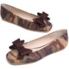 image:imageHee grand BowKnot Ballet Flats Womens Square Toe Flat Shoes Suede Dress Shoes Comfort SlipOn Loafers Casual Womens FlatsCamouflage Brown