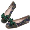 image:imageHee grand BowKnot Ballet Flats Womens Square Toe Flat Shoes Suede Dress Shoes Comfort SlipOn Loafers Casual Womens FlatsCamouflage Green