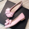 image:imageHee grand BowKnot Ballet Flats Womens Square Toe Flat Shoes Suede Dress Shoes Comfort SlipOn Loafers Casual Womens FlatsPink