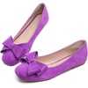 image:imageHee grand BowKnot Ballet Flats Womens Square Toe Flat Shoes Suede Dress Shoes Comfort SlipOn Loafers Casual Womens FlatsPurple