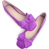 image:imageHee grand BowKnot Ballet Flats Womens Square Toe Flat Shoes Suede Dress Shoes Comfort SlipOn Loafers Casual Womens FlatsPurple