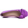 image:imageHee grand BowKnot Ballet Flats Womens Square Toe Flat Shoes Suede Dress Shoes Comfort SlipOn Loafers Casual Womens FlatsPurple