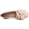 image:imageHee grand Bowknot Ballet Flats for Women Square Toe Dressy Shoes Suede Comfort SlipOn Loafers Casual Womens FlatsApricot
