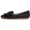 image:imageHee grand Bowknot Ballet Flats for Women Square Toe Dressy Shoes Suede Comfort SlipOn Loafers Casual Womens FlatsBlack
