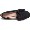 image:imageHee grand Bowknot Ballet Flats for Women Square Toe Dressy Shoes Suede Comfort SlipOn Loafers Casual Womens FlatsBlack