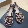 image:imageHee grand Bowknot Ballet Flats for Women Square Toe Dressy Shoes Suede Comfort SlipOn Loafers Casual Womens FlatsBleopard Yellow