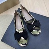 image:imageHee grand Bowknot Ballet Flats for Women Square Toe Dressy Shoes Suede Comfort SlipOn Loafers Casual Womens FlatsCamouflage Black