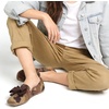 image:imageHee grand Bowknot Ballet Flats for Women Square Toe Dressy Shoes Suede Comfort SlipOn Loafers Casual Womens FlatsCamouflage Brown